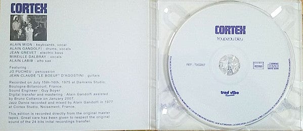 Cortex – Troupeau Bleu (CD, Trad Vibe, 2018) Back Cover