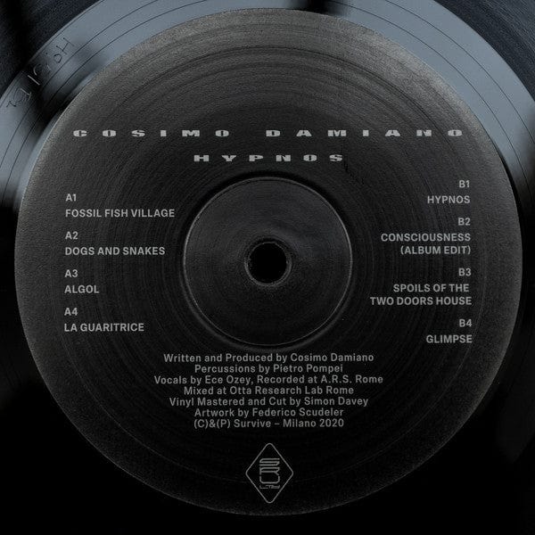 Cosimo Damiano - Hypnos (LP) SURVIVE ltd. Vinyl