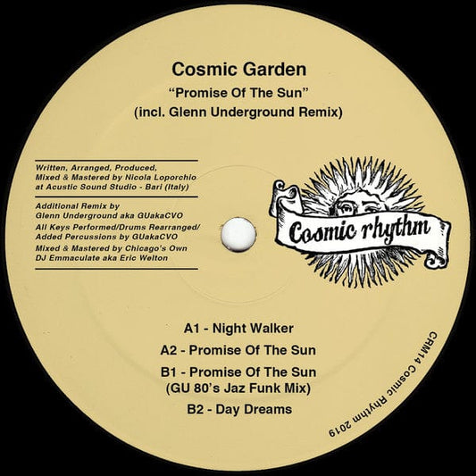 Cosmic Garden - Promise Of The Sun (12") Cosmic Rhythm Vinyl