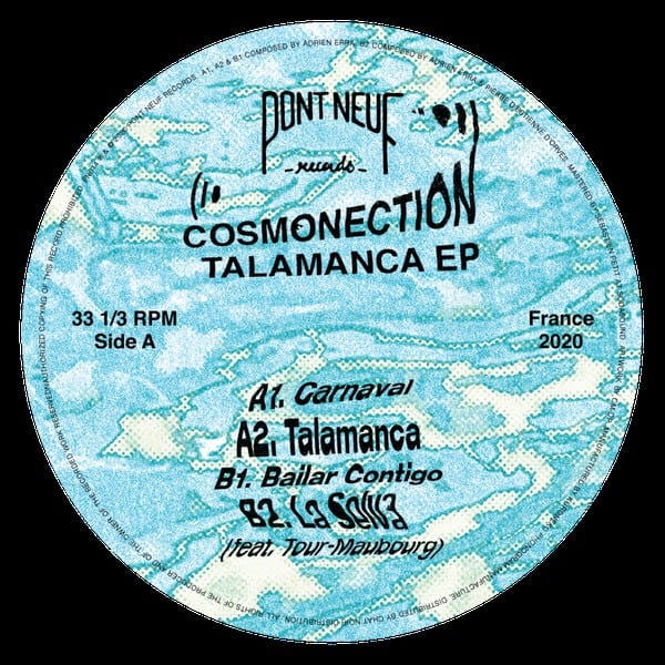 Cosmonection – Talamanca EP (12", Pont Neuf Records, 2020) Back Cover