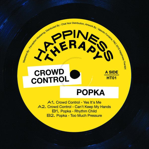 Crowd Control (15), Popka - Happiness Therapy Split Vol.1 (12") Happiness Therapy