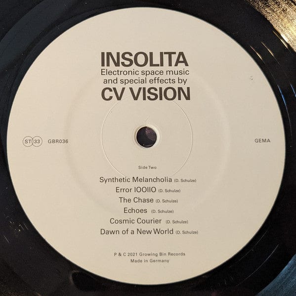 CV Vision - Insolita (LP) Growing Bin Records Vinyl 4251804125277