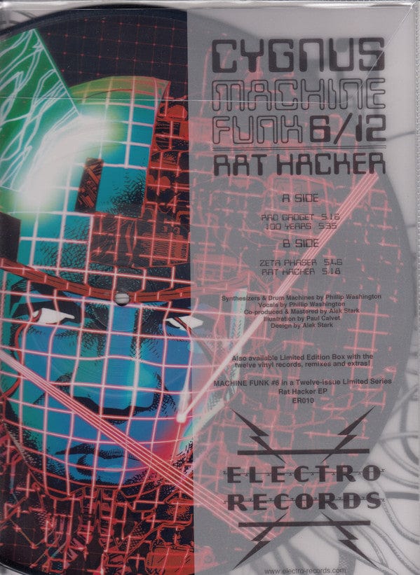 Cygnus (5) - Machine Funk 6/12 - Rat Hacker (12") Electro Records (2), Electro Records (2) Vinyl