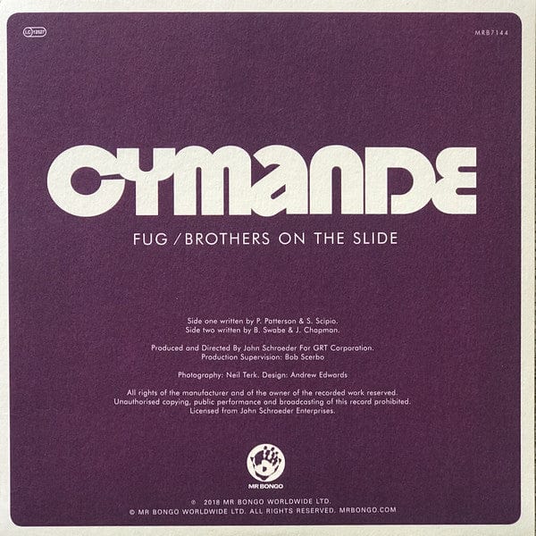 Cymande - Fug / Brothers On The Slide (7", RE) on Mr Bongo at Further Records