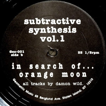 Damon Wild - Subtractive Synthesis Vol. 1 (12") Geometric