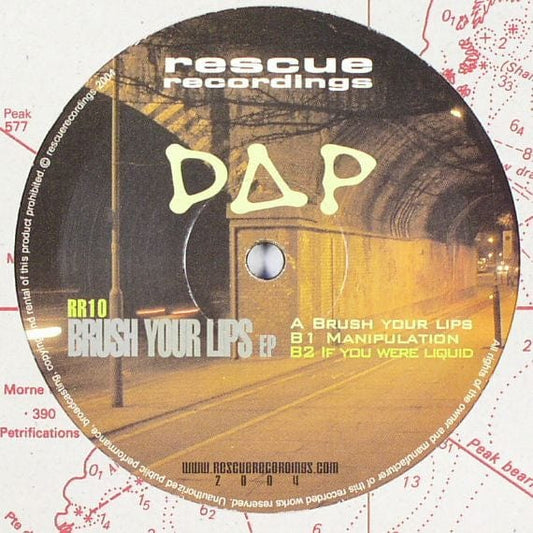 DAP – Brush Your Lips (12", Rescue Recordings, 2004) Front Cover