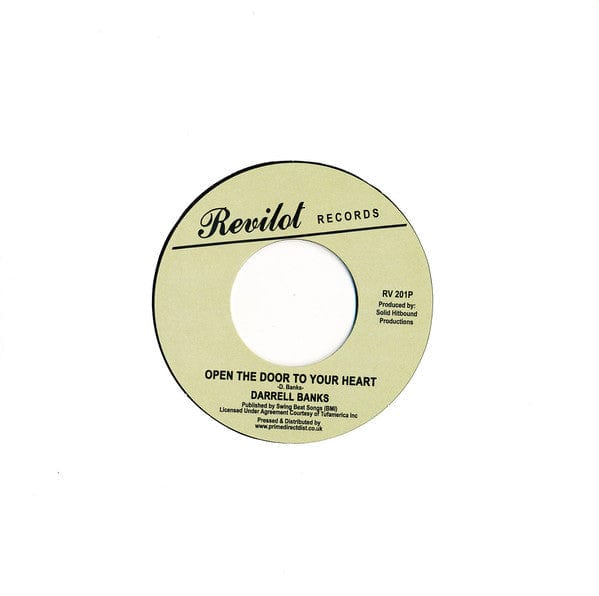 Darrell Banks - Open The Door To Your Heart (7", Single) Revilot Records