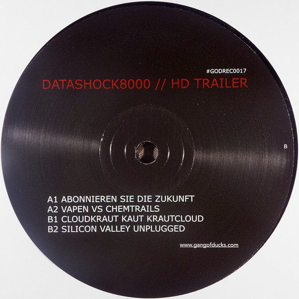 Datashock - HD TRAILER (12") Gang Of Ducks, Gang Of Ducks Vinyl