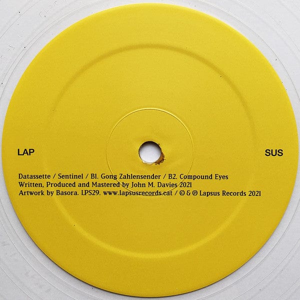 Datassette - Sentinel (12") Lapsus Records Vinyl 4062548031973