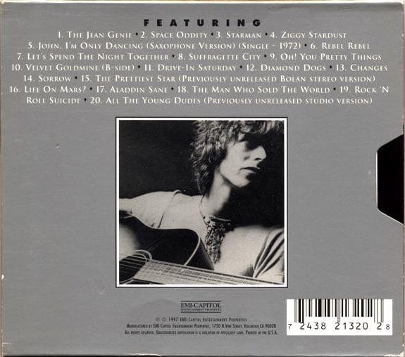 David Bowie - Best Of 1969-1974 (CD) EMI-Capitol Entertainment Properties CD 724382132028