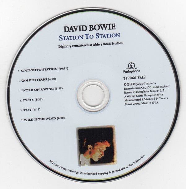 David Bowie - Station To Station (CD) Parlophone CD 724352190607