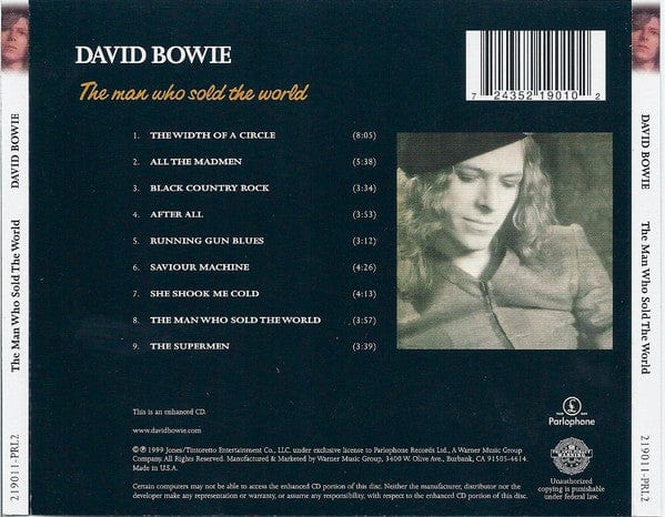 David Bowie - The Man Who Sold The World (CD) Parlophone CD 724352190102