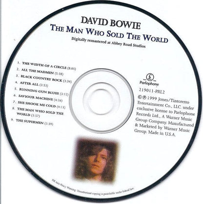 David Bowie - The Man Who Sold The World (CD) Parlophone CD 724352190102