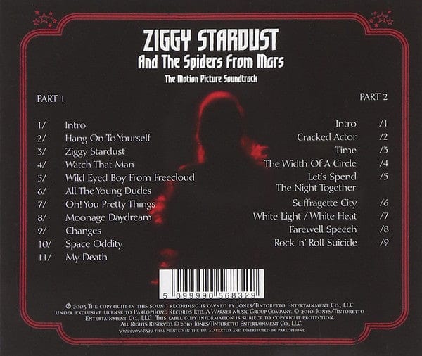 David Bowie - Ziggy Stardust And The Spiders From Mars (The Motion Picture Soundtrack) (2xCD) Parlophone CD 5099990568329