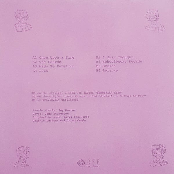 David Chesworth – Industry & Leisure (LP, B.F.E Records, 2021) Back Cover