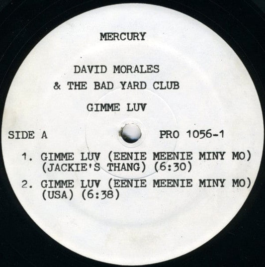 David Morales & The Bad Yard Club - Gimme Luv (Eenie Meenie Miny Mo) (12", Promo) Mercury