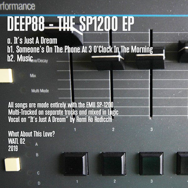 Deep88 - The Sp1200 EP (12", EP) What About This Love, What About This Love