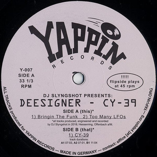 Deesigner (2) - CY-39 (12", EP) YAPPIN