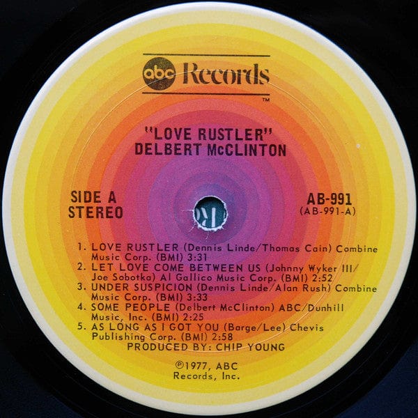 Delbert McClinton - Love Rustler (LP) ABC Records Vinyl