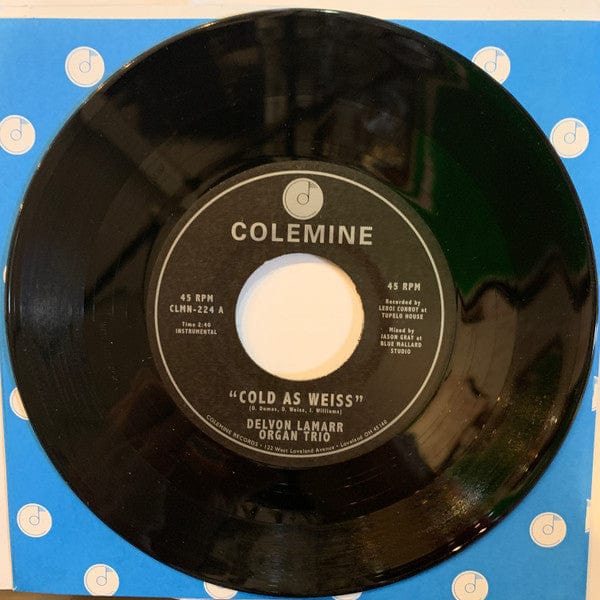 DELVON LAMARR ORGAN TRIO - Cold As Weiss / Fried Soul (7") Colemine Records Vinyl 674862657810