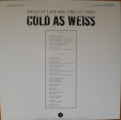 Delvon Lamarr Organ Trio - Cold As Weiss (LP) Colemine Records,Colemine Records Vinyl 674862658084
