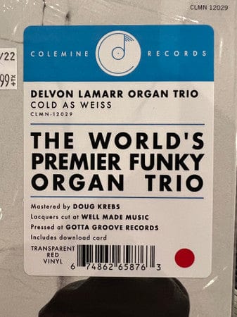 Delvon Lamarr Organ Trio - Cold As Weiss (LP) Colemine Records,Colemine Records Vinyl 674862658763