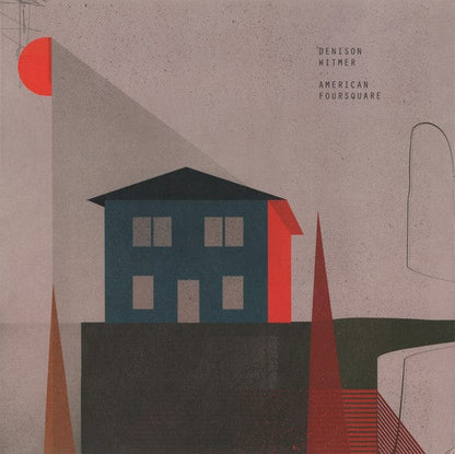 Denison Witmer – American Foursquare (LP, Blue, Asthmatic Kitty Records, 2021) Front Cover