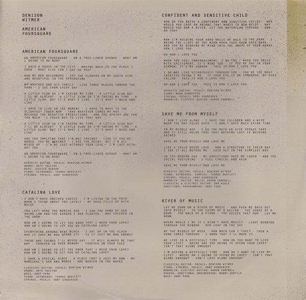 Denison Witmer – American Foursquare (LP, Blue, Asthmatic Kitty Records, 2021) Image 5