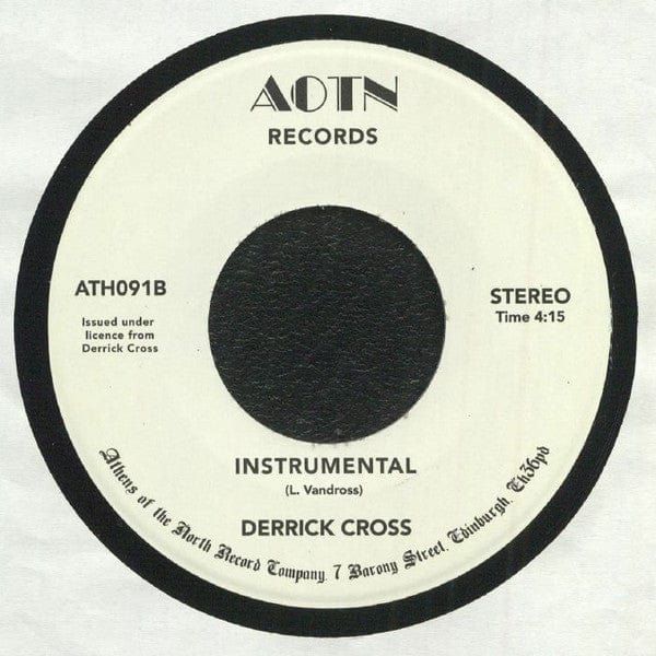 Derrick Cross - Never Too Much (7") Athens Of The North Vinyl