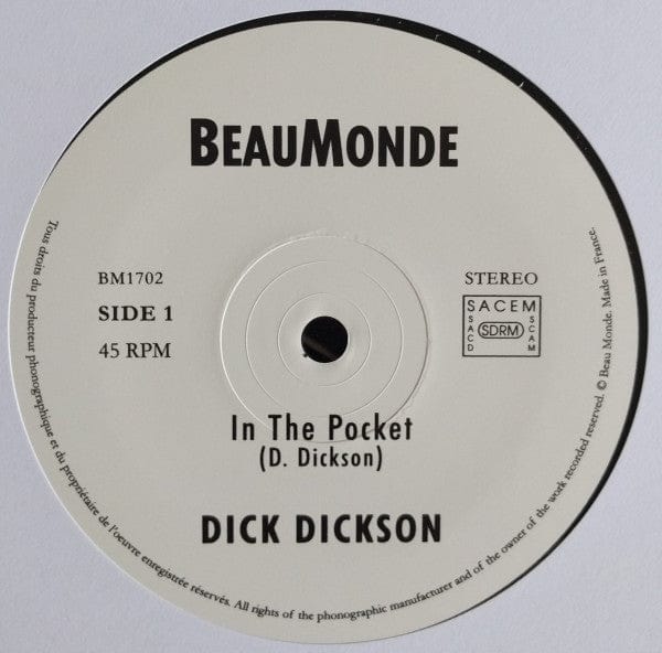 Dick Dickson - In The Pocket (12") BeauMonde Records Vinyl