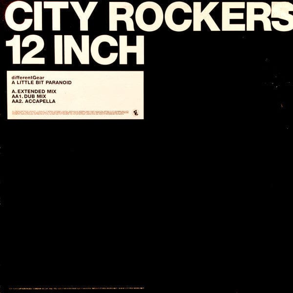 Different Gear - A Little Bit Paranoid (12") City Rockers