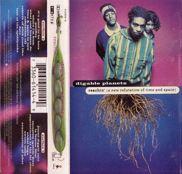 Digable Planets – Reachin' (A New Refutation Of Time And Space) (Cassette, Pendulum Records, 1993) Front Cover