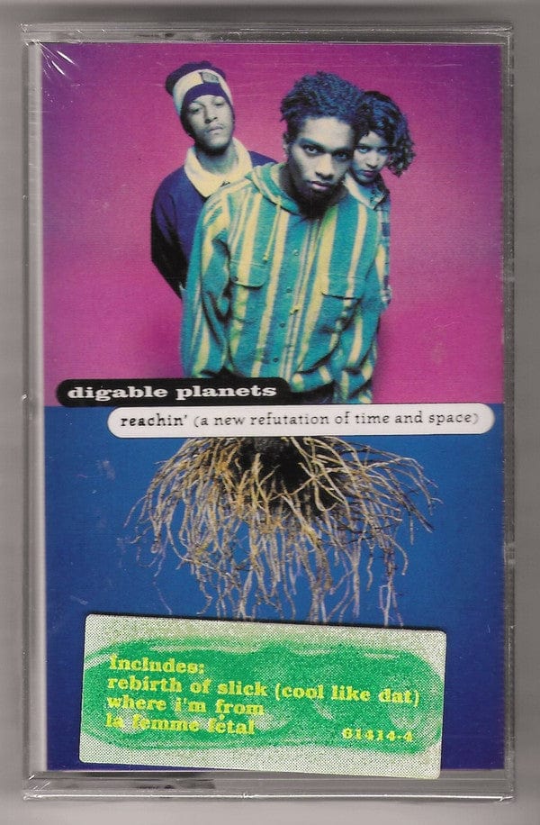 Digable Planets – Reachin' (A New Refutation Of Time And Space) (Cassette, Pendulum Records, 1993) Back Cover