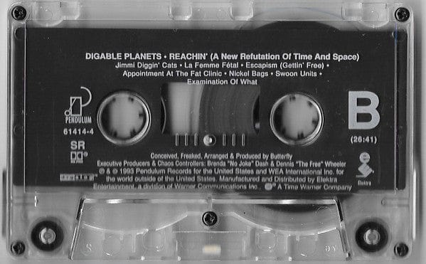 Digable Planets – Reachin' (A New Refutation Of Time And Space) (Cassette, Pendulum Records, 1993) Image 5