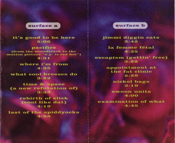 Digable Planets – Reachin' (A New Refutation Of Time And Space) (Cassette, Pendulum Records, 1993) Image 9