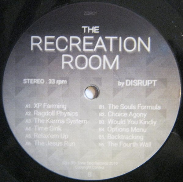 Disrupt (2) - The Recreation Room (LP) Zonedog Vinyl 5055869563182