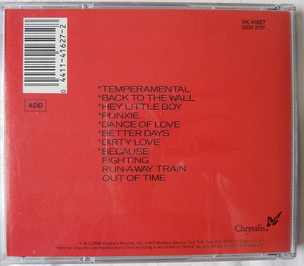 Divinyls - Temperamental (CD) Chrysalis CD 04411416272