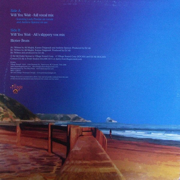 DJ Ali - Will You Wait (12") Village Sound Vinyl