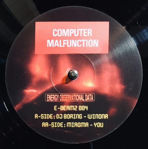 DJ Boring Magma – Winona EP (12", E-Beamz, 2016) Front Cover