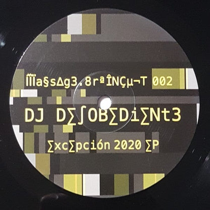 DJ Desobediente - Excepción 2020 EP (12") Massage Brain Cult Vinyl