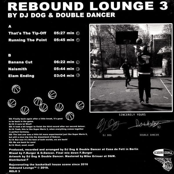 DJ Dog (2) & Double Dancer - Rebound Lounge 3 (12") Rebound Lounge Vinyl