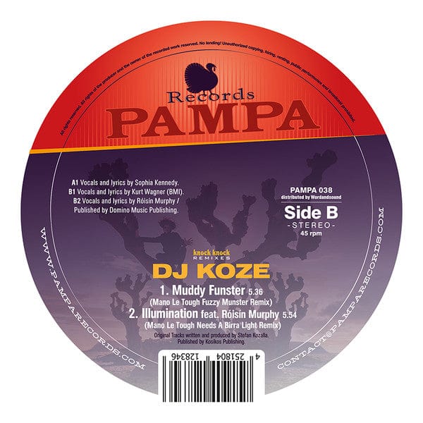 DJ Koze - Knock Knock Remixes (12") Pampa Records Vinyl 4251804128346