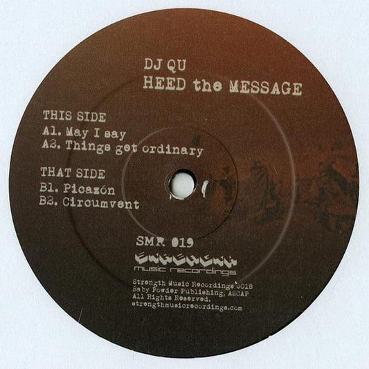 DJ Qu - Heed The Message (12") Strength Music Recordings