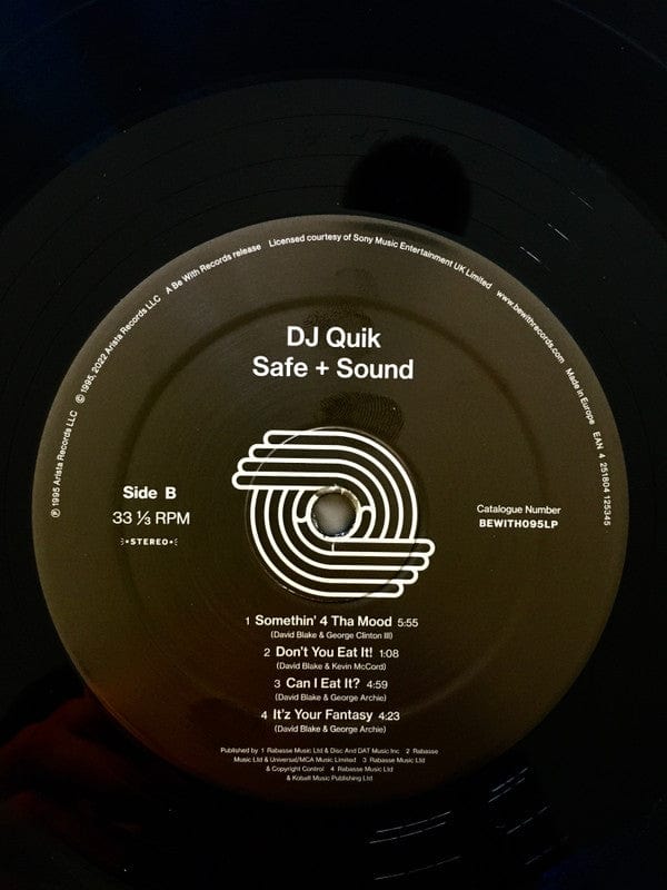DJ Quik - Safe + Sound (2xLP) Be With Records Vinyl 4251804125345