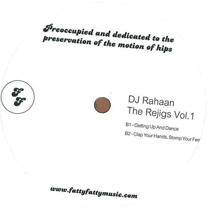 DJ Rahaan* - The Rejigs Vol. 1 (12") Fatty Fatty Phonographics Vinyl