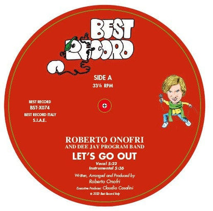 DJ Roberto Onofri & Dee Jay Program Band - Let's Go Out (12", Ltd, RE, RM) Best Record Italy, Best Record, Massaroni Record