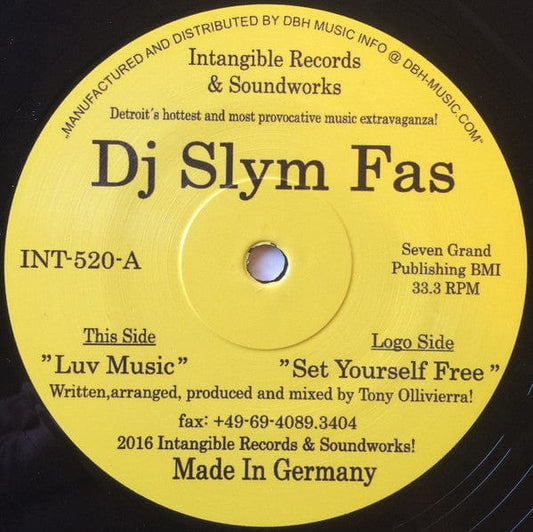 DJ Slym Fas - Luv Music (12") Intangible Records & Soundworks Vinyl