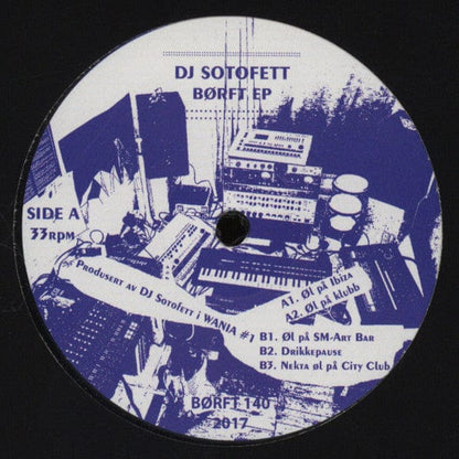 DJ Sotofett – Børft EP (12", Börft Records, 2017) Front Cover
