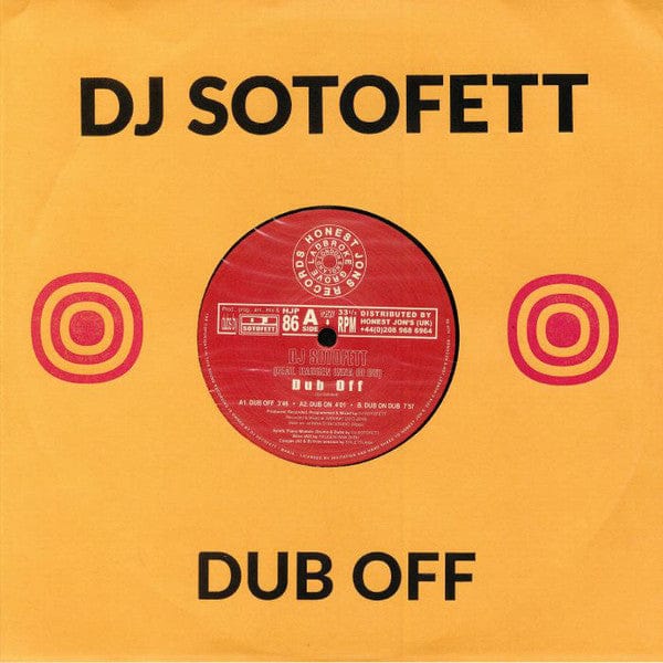 DJ Sotofett Haugen Inna Di Bu – Dub Off (10", Honest Jon's Records, 2018) Front Cover