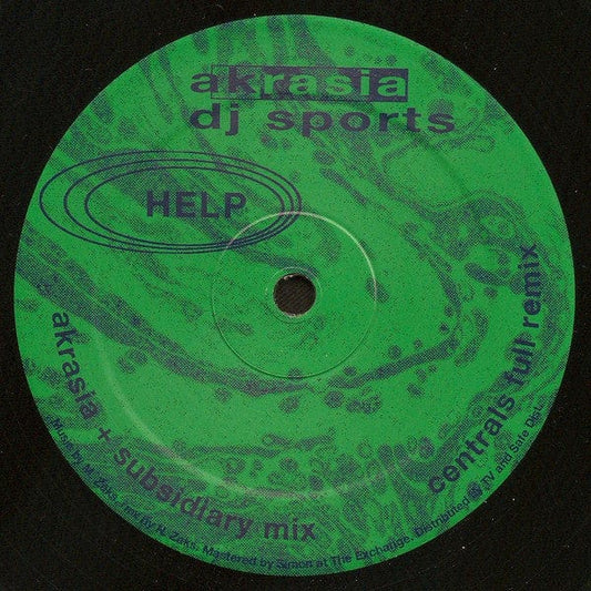 DJ Sports* - Akrasia (12") Help Recordings Vinyl